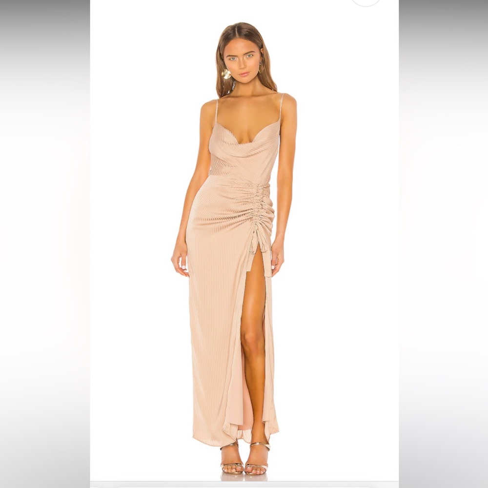 Gorgeous nude dress - work once to a wedding!